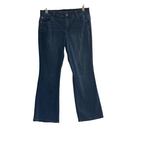 CALVIN KLEIN Curvy Boot Jeans Size 16 /33 Inseam 28” Blue - Picture 1 of 9